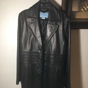 NINE WEST VINTAGE STYLE LEATHER COAT